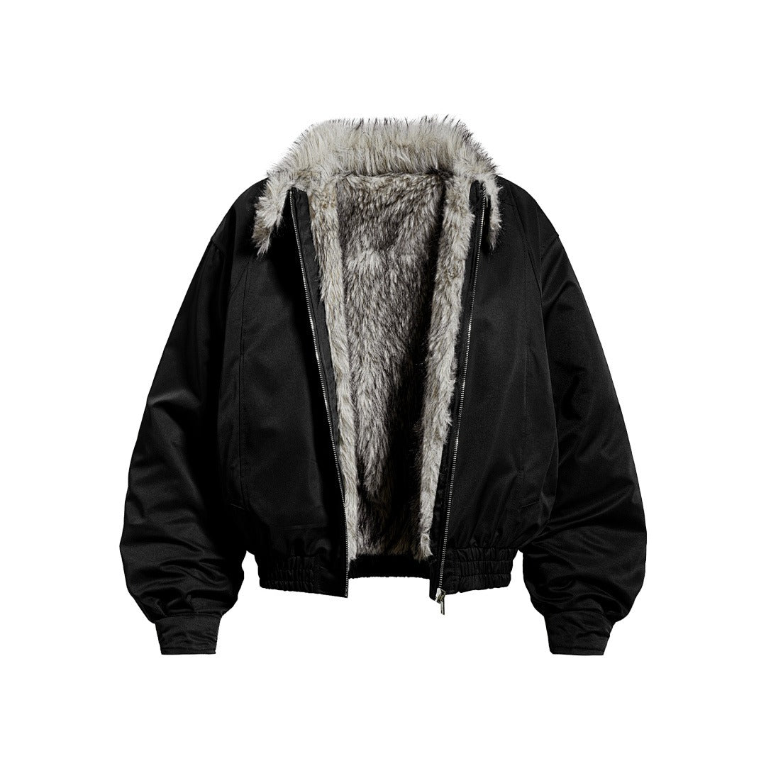 Chaqueta bomber negra
